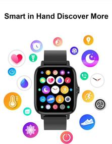 img 3 attached to Водонепроницаемые умные часы IP67: совместимы с Android и iOS с функцией вызова, монитором сердечного ритма и кровяного давления, отслеживанием сна - идеальны для женщин и мужчин.