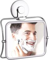 🪞 velmade fogless shower mirror: 360 degree rotating, suction-based shaving mirror with fogless technology логотип