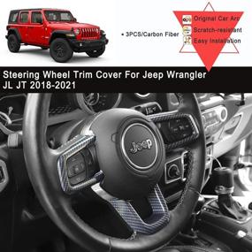 img 3 attached to ABS Авто Чехлы на руль Панель Украшение Аксессуары для интерьера для Jeep Wrangler JL