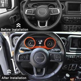 img 2 attached to ABS Авто Чехлы на руль Панель Украшение Аксессуары для интерьера для Jeep Wrangler JL