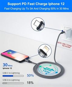 img 3 attached to ⚡ Superfast and Durable: AkoaDa Lightning Charger Braided Compatible