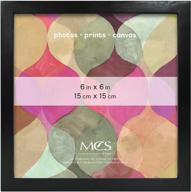 🖼️ mcs art frame with black mat opening, dimensions: 6 x 6 inches логотип