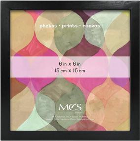 img 4 attached to 🖼️ MCS Art Frame with Black Mat Opening, Dimensions: 6 x 6 inches