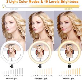 img 3 attached to 💡 Orieta 10" Selfie Ring Light: Enhance Your Live Streams and Makeup with Dimmable Beauty LED Light and Phone Holder