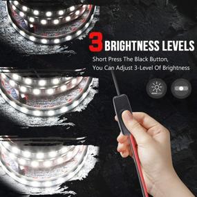 img 1 attached to Enhanced 2Pcs 60 Inch Waterproof White LED Cargo Truck Bed Light Strip - On-Off Dimming Switch, 3 Brightness Levels for Pickup, RV, SUV, Boat - MICTUNING Upgrade