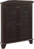 🏺 crosley furniture lydia corner cabinet in espresso finish logo