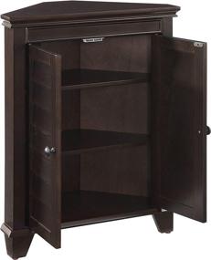 img 2 attached to 🏺 Crosley Furniture Lydia Corner Cabinet in Espresso Finish