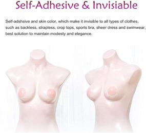 img 1 attached to 👙 Reusable Nipple Covers for Women - Adhesive Silicone Pasties with Carry Case