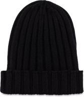 lucky franc's men's handmade cashmere beanie - authentic italian crafted 100% cashmere cuffed beanie for all-day comfort logo