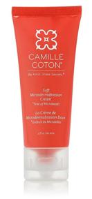 img 4 attached to 🌸 Camille Coton Soft Microdermabrasion Exfoliating Face Scrub - Natural Exfoliator and Facial Cleanser for Women - Ideal for Dry, Oily, or Sensitive Skin - Anti Aging Skin Care (2 fl. oz. / 60 ml)