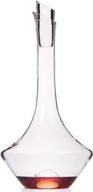 🍷 btat 100% lead free crystal glass wine decanter with stopper - elegant wine accessories and gift set for aeration and decanting red wine logo