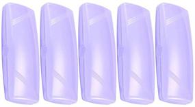 img 1 attached to 😎 5PCS SUPVOX Plastic Eyeglasses Case - Anti-pressure Clear Glasses Protector, Portable Hard Case Box (Light Green)