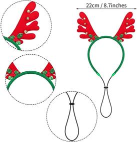img 3 attached to 🦌 Праздничная оленья повязка на голову для домашних животных - 6 штук рождественская повязка для собак, повязка для собак-эльфов и аксессуары для костюмов для собак и кошек от Elcoho