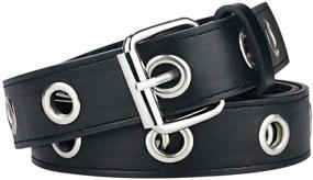 img 4 attached to Grommet Leather Double Buckle Vintage Men's Accessories