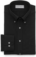 effortless style and comfort: paul fredrick non iron cotton button-up shirts logo
