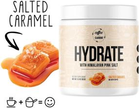 img 2 attached to ☕ Coffee Over Cardio Hydrate Salted Caramel: Hydration Supplement with Pink Himalayan Salt, CocOganic Coconut Water, and Electrolyte Powder - 30 Servings, Sugar Free, Keto Friendly, Add to Coffee