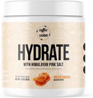 ☕ coffee over cardio hydrate salted caramel: hydration supplement with pink himalayan salt, cocoganic coconut water, and electrolyte powder - 30 servings, sugar free, keto friendly, add to coffee logo