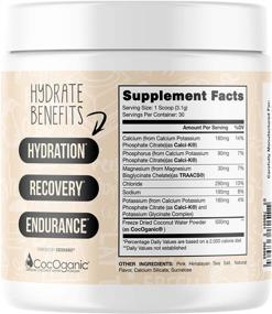 img 3 attached to ☕ Coffee Over Cardio Hydrate Salted Caramel: Hydration Supplement with Pink Himalayan Salt, CocOganic Coconut Water, and Electrolyte Powder - 30 Servings, Sugar Free, Keto Friendly, Add to Coffee