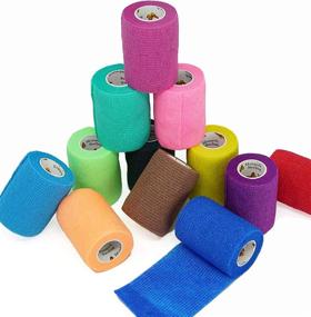 img 2 attached to Elasti Wrap Cohesive Self Adherent Waterproof Assorted Sports & Fitness