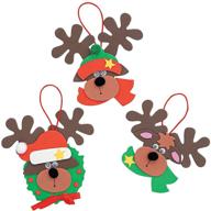 🦌 get crafty this season with our foam reindeer holiday ornament logo