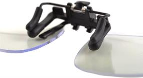 img 1 attached to 👓 Enhanced Computer Eye Protection: Clip-On Blue Light Filter Glass Clips for Anti-glare Relief - Unisex