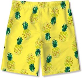 img 3 attached to 🍍 RAISEVERN Pineapple Swimwear for Boys' Clothing and Swimming