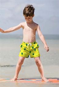 img 2 attached to 🍍 RAISEVERN Pineapple Swimwear for Boys' Clothing and Swimming