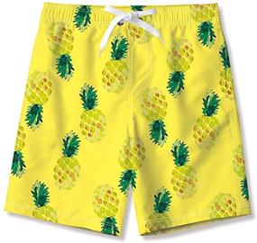 img 4 attached to 🍍 RAISEVERN Pineapple Swimwear for Boys' Clothing and Swimming