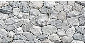 img 3 attached to 🐠 AWERT White Stone Aquarium Background - Rocky Fish Tank & Terrarium Décor - Durable Polyester Background