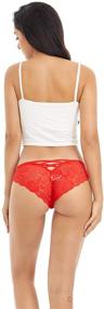 img 1 attached to Womens V Back Thongs Panties Pack M