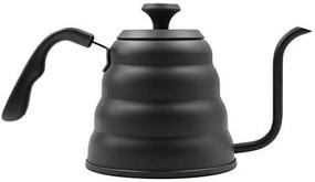 img 3 attached to ☕ SKEMIX Pour Over Coffee Kettle - Black Gooseneck Dripper with Thermometer - Stovetop Travel Kettle for Coffee Pour Over - 40 Ounce - Ideal for Brewing Perfect Coffee and Tea