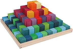 img 4 attached to 🏗️ Building Brilliance: MODERNGENIC Geometric Stacking Toys for Educational Fun