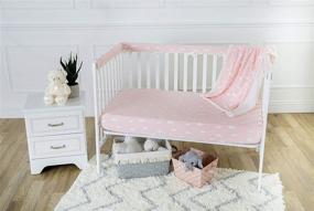 img 2 attached to Ultimate Comfort for Girls: American Baby Company Heavenly Soft Chenille/Sherpa Crib Sheet & Blanket Set - 3D Cloud Pink