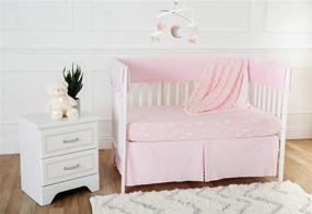 img 1 attached to Ultimate Comfort for Girls: American Baby Company Heavenly Soft Chenille/Sherpa Crib Sheet & Blanket Set - 3D Cloud Pink