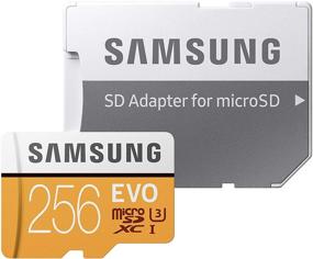 img 1 attached to 📱 Карта памяти SAMSUNG 256GB MicroSD Evo с адаптером - 100MB/s UHS-3 (MB-MP256GA/AM)