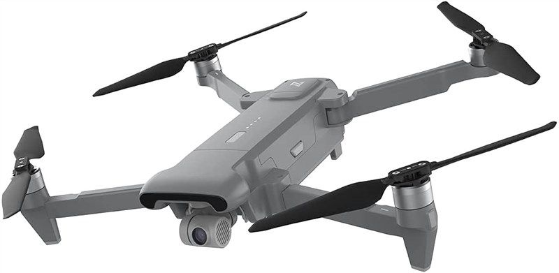 foldable quadcopter tracking controller batteries logo