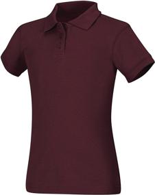 img 1 attached to Girls' Interlock Cap Sleeve Polo for the Classroom