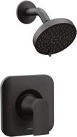 🚿 moen genta lx matte black shower trim: eco-performance, pressure-balancing & modern design! logo