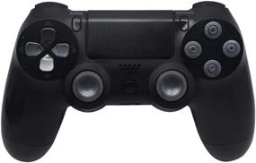 img 3 attached to 🎮 PS4 Controller TOMSIN Metal Buttons: Aluminum Metal Thumbsticks, Analog Grip, Bullet Buttons, D-pad (Dark Grey)