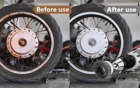 img 3 attached to 🔧 Optimized Wheel Cleaning Attachment: Enhanced Abrasive Stripping