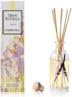 🌿 reed diffuser set: urban naturals lavender vanilla room scent infuser with real lavender & natural flowers – soothing aromatherapy, perfect housewarming gift idea логотип