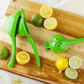 img 1 attached to 🍋 Lux Citrus Juicer, Premium Lemon Squeezer - Ergonomic Handle, Interlocking Design, Handheld Aluminum Juicer for Efficient Lemon Squeezing - Restaurantware