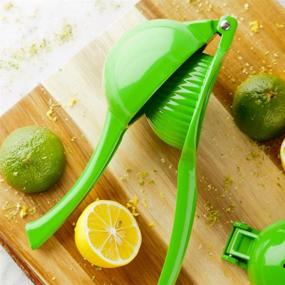 img 2 attached to 🍋 Lux Citrus Juicer, Premium Lemon Squeezer - Ergonomic Handle, Interlocking Design, Handheld Aluminum Juicer for Efficient Lemon Squeezing - Restaurantware