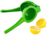 🍋 lux citrus juicer, premium lemon squeezer - ergonomic handle, interlocking design, handheld aluminum juicer for efficient lemon squeezing - restaurantware logo