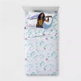 img 1 attached to 🐉 Raya and the Last Dragon Twin Sheet Set - Complete 3-Piece Bedding Collection