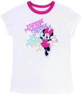 🏼 girls' disney minnie mouse ringer tee - enhanced seo logo