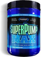 💪 gaspari nutrition superpump max review: blue raspberry ice, 40-serving power booster logo