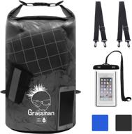 grassman ultra-thick bottom waterproof dry bag for camping, swimming, boating, kayaking - lightweight 5l/10l/20l dry storage bag логотип