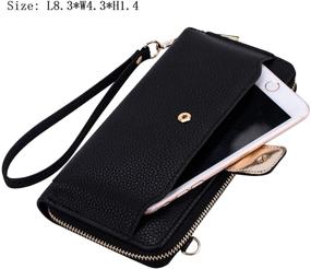 img 2 attached to 👜 Women's Handbag Wallet Wristlet Crossbody Cellphone Purse 8.34.31.4