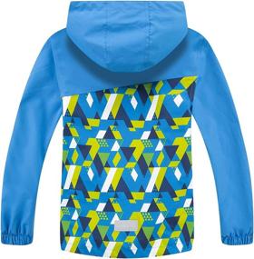 img 3 attached to LOKTARC Lightweight Waterproof Hooded Raincoats for Boys - Jackets & Coats